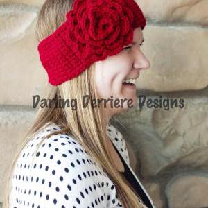 Pdf Rose Flower Head Wrap Pattern Newborn-adult..