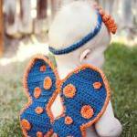 Crochet Butterfly Wings, Diaper Cov..
