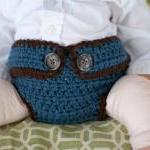 Button Strap Diaper Cover Crochet P..