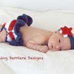 American Flag Diaper Cover and Star..