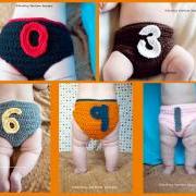 0-9 Numbers Crochet Diaper Cover Pattern
