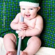 Golf Hat and Diaper Cover Crochet Pattern