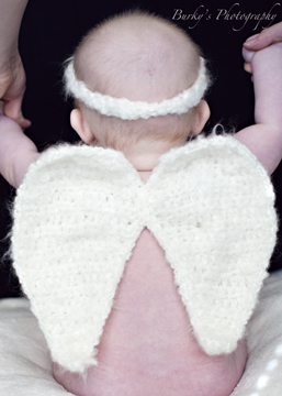 Angel Wings, Diaper Cover, and Headband Crochet Patterns