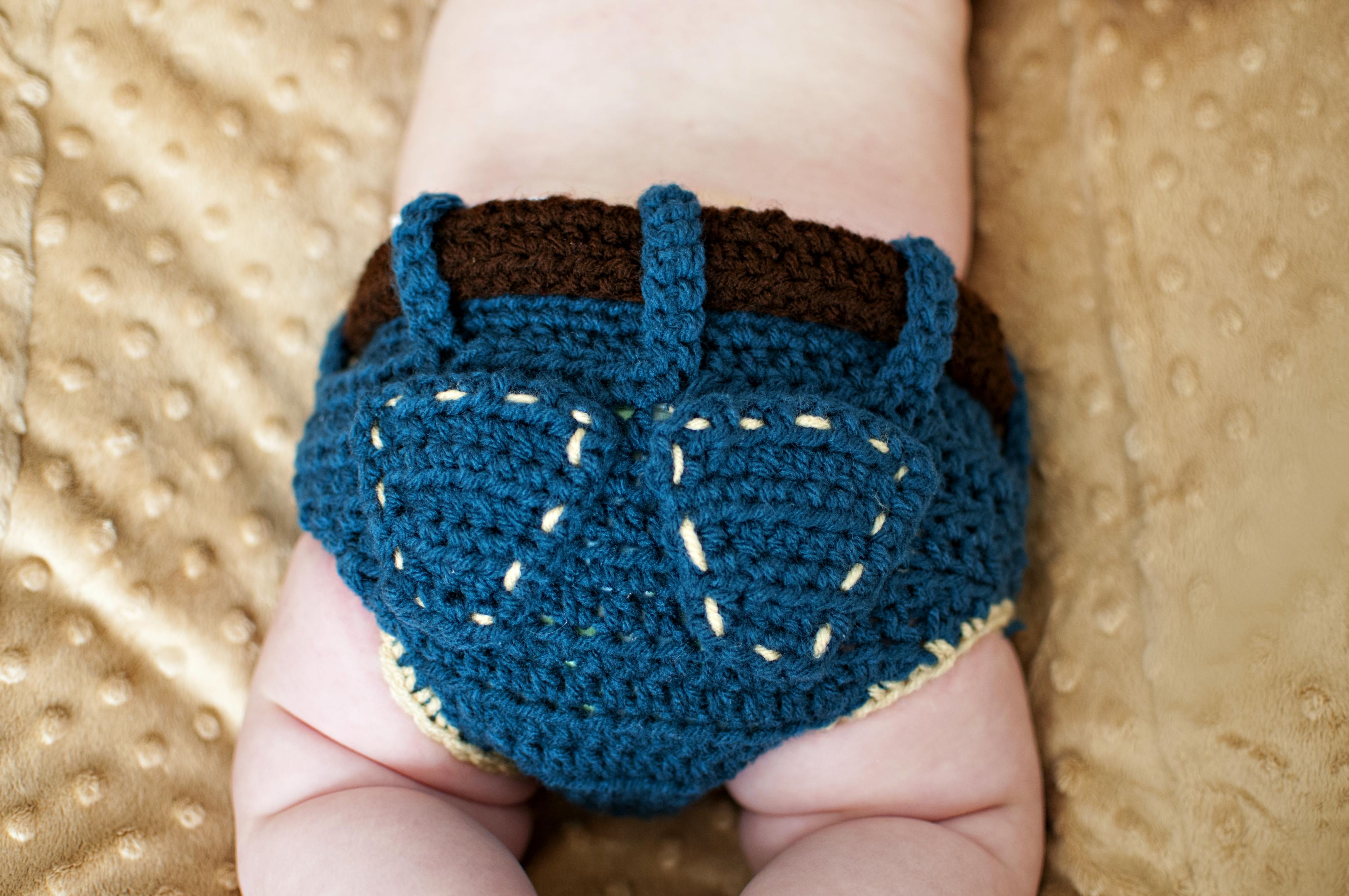 Denim Diaper Cover Crochet Pattern on Luulla